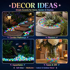 Glow in the Dark Rocks Outdoor, Night Guide Pebbles for Aquarium, Luminous Garden Stones for Landscape Decor, Yard, Walkway & Planter (1000, Multicolor) - Image 6