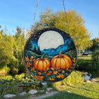 Moonlit Pumpkin Stained Glass Suncatcher – Handmade Jack-o’-Lantern Halloween Window Hanging, Spooky Autumn Home Decor, Pumpkin Lovers Gift - Image 5
