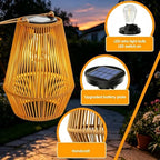 Solar Lanterns Outdoor Waterproof, Solar Lights Outdoor 2 Pack - Image 2