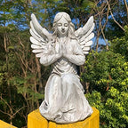 Praying Angel Garden Statue, Religious Fairy Sculpture Waterproof Decorative Figurine Art Decor for Patio, Lawn, Yard, Housewarming Ornament Present Angels HSa-1 - Image 6