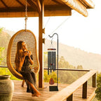 The Wind Chime CO Memorial Wind Chime, Wind Chime Gift for The Loss of A Loved One. Shepherd's Hook Floor Stand for Outdoor, Hnaging Plant. Bundle - Image 5