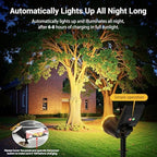 Solar Spot Lights Outdoor Waterproof: 1000LM Big Adjustable Spotlight - 2-in-1 15Hrs+ Long Lasting Spot Light - Solar Powered Spotlights Landscape Lighting for Garden, Yard, Tree, Flag, Wall, Pathway - Image 3