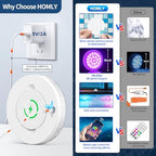 Homly Rechargeable Submersible Pool Lights with Wireless APP Control, Waterproof Underwater Smart LED Lights Controlled Multiple Lighting Modes, 4000mAh Magnets Light for Multi Scene Pool Decoration - Image 6