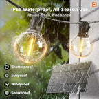 addlon 200FT(2 Pack*100FT) Solar String Lights Outdoor Waterproof Remote - Image 4