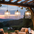 TWINKVILLA Battery Operated Chandelier, 3Pack Hanging Gazebo Lights, Acrylic Crystal Beaded Pendant Lights Outdoor Waterproof for Patio Tree Pergola Porch and Indoor Decor (3) by TWINKVILLA