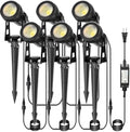 CPLIRIS Outdoor Landscape Lighting, LED Spot Lights Kit for Garden, Yard, House, Lawn, Tree, Flags, Fence Use, Warm White 2700k-3300k, IP67 Waterproof & Connectable - 6 Pack by CPLIRIS