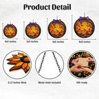 Halloween Pumpkin Acrylic Suncatcher - Image 2