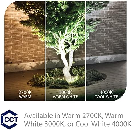 WAC Landscape Lighting, LED 12V Large Size Accent Light with Adjustable Beam Angle and Integral Brightness Control 740-2300 Lumens 3000K Warm White Built-in LED in Bronze - Image 3