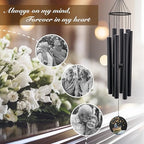 Personalized Memorial Wind Chimes, Fishing in Heaven, Sympathy Wind Chime 36inch, in Loving Memory for Loss of Loved Grandpa/Dad Loves Fishing, Memorial Gifts - Image 3