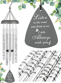 Fabuday 32'' Sympathy Wind Chimes Memorial Gift for Loss of Loved One Gray by Fabuday