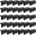 Solar Outdoor Fence Step Lights, 30pcs Black IP44 LED Outdoor Stair Lights, 1000mAh, Suitable for Courtyards, Decks, Steps, Walkways, and Lawn Paths by GTQPS