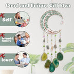 Boho Crystal Suncatchers for Window Moon Tree of Life Sun Catcher - Image 4