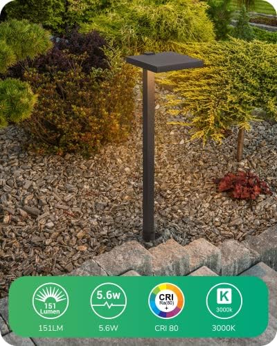 EDISHINE Low Voltage Landscape Lighting, LED Modern Pathway Lights 4 Pack - Image 2