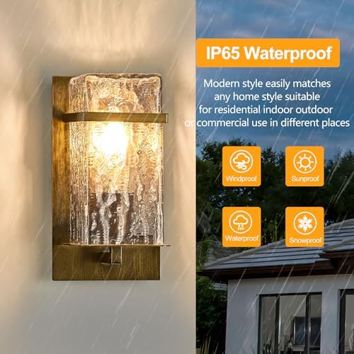 Outdoor Wall Sconce,Vintage Waterproof Exterior Lighting - Image 5