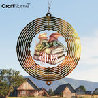 Personalized Dragon Wind Spinner 3D Stainless Steel, Dragon Garden Spinner Hanging Outdoor Decor, Wind Spinners Outdoor, Custom Gift for Grandmother, Mom, Wife - Image 2