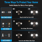 LEONLITE 3CCT Motion Sensor Security Lights Dusk to Dawn IP65 Bronze - Image 3
