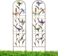 2 Pack Metal Garden Trellis for Climbing Plants by BAYN
