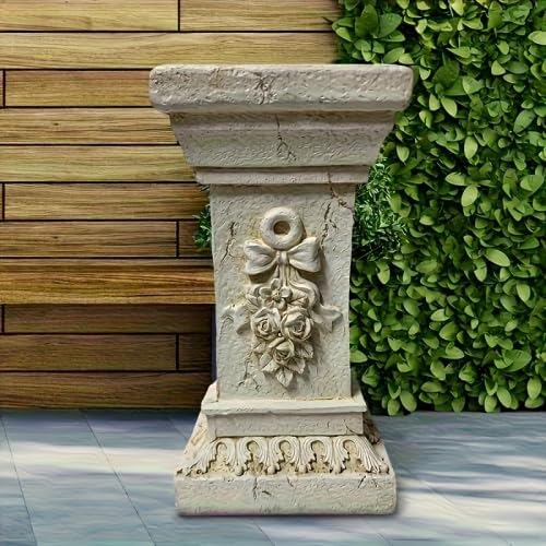 11.8" Roman Column Pedestal, Resin Greek Style Display Stand - Image 2