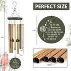 Personalized Dandelion Wind Chimes Memorial for Loss of Mom Dad - Image 2