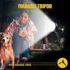 2000000 Lumens Rechargeable Spotlight with Tripod, Large - Image 6