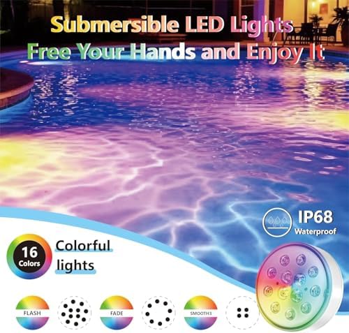 Upgraded Magnetic Pool Lights for Above Ground and inground Pool - Image 3
