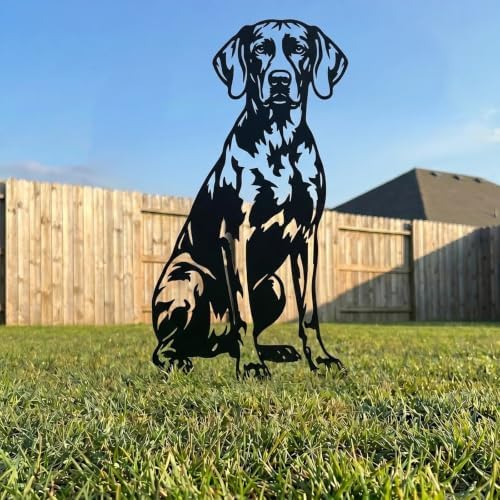 Dog Metal Garden Stake - Weatherproof Dog Silhouette Yard Art, Decorative Outdoor Sign for Lawn & Patio, Heartfelt Gift for Treeing Walker Coonhound Lovers(Jump,14") - Image 2