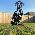 Dog Metal Garden Stake - Weatherproof Dog Silhouette Yard Art, Decorative Outdoor Sign for Lawn & Patio, Heartfelt Gift for Treeing Walker Coonhound Lovers(Sit,10") - Image 2