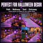 DERAYSION Solar Halloween Lights, 12 Pack Solar Pathway Lights - Image 7