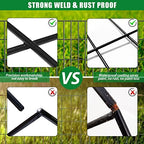 30 Pack Decorative Garden Fence Total 32.5ft (L) x 24in High 1.44" Gap Metal Wire Rustproof Small Animal Barrier Fence Easy Assembly Patio Yard Seedlings Protection Fencing Border Black - Image 5