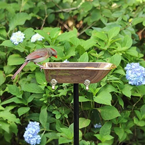 Pure Copper Bird Bath, Featuring Clawfoot Bathtub Design - Polished Copper by Good Directions - Image 5