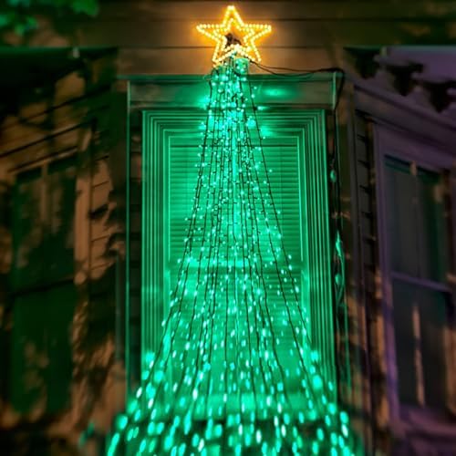 KAQ 2pack 500LED Solar String Lights Outdoor Waterproof Green - Image 5