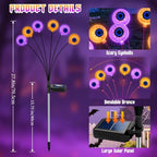 Halloween Decorations Outdoor, Scary Eyeballs Solar Garden Light, 4 Pack - Image 3