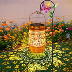 Butterfly Solar Lanterns Outdoor with Shepherd Hook, Birthday Gift Mothers Day Gift for Women Mom Grandma Wife Daughter, Waterproof LED Hanging Lights, Decor for Yard Garden Patio Porch Lawn Tabletop by YJFWAL