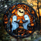 Funny Ghost Halloween Acrylic Suncatcher by AVAGAN