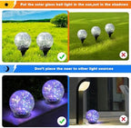 Solar Globe Lights Outdoor Waterproof-Solar Balls-Solar Garden Lights Orbs - Image 5