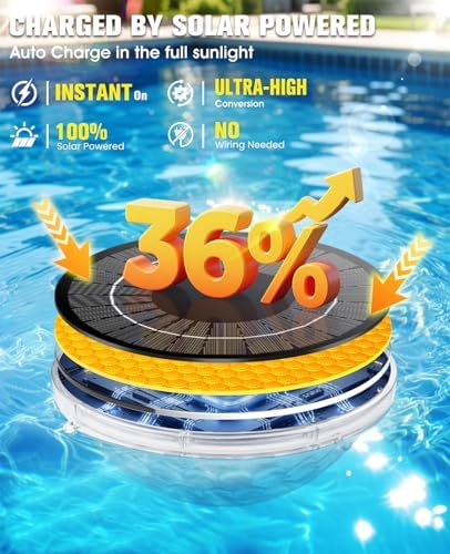 2PKS Solar Pool Fountains with Light Show,Large Solar Pool Water Fountain - Image 3