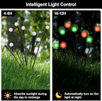 Red and Green Solar Firefly Lights Outdoor Christmas Decor 6 Pack - Image 5