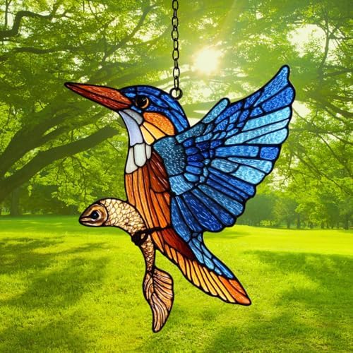 Kingfisher Acrylic Suncatcher - Image 3