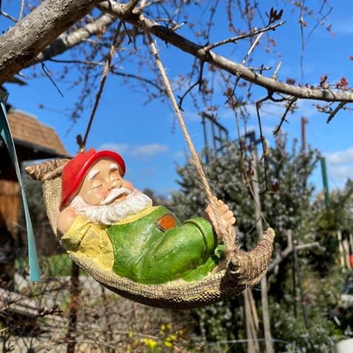 TERESA'S COLLECTIONS Green Garden Gnomes Statues for Garden Decor 8" - Image 2