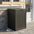 EasyUp 56 Gal Waterproof Outdoor Storage Box UV Resistant Deck Box - Image 4