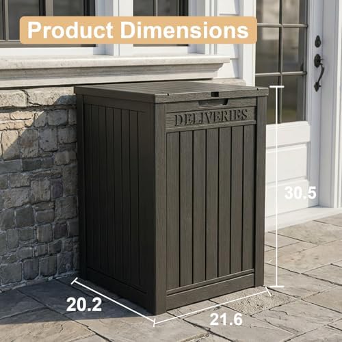 EasyUp 56 Gal Waterproof Outdoor Storage Box UV Resistant Deck Box - Image 4