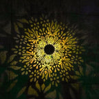 2 Pack Solar Lanterns, Vintage Bronze Flower - Image 4