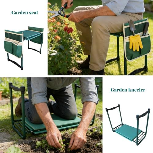 Garden Kneeler and Seat Gift for Women, Men, Seniors, Mom, Dad - Image 4