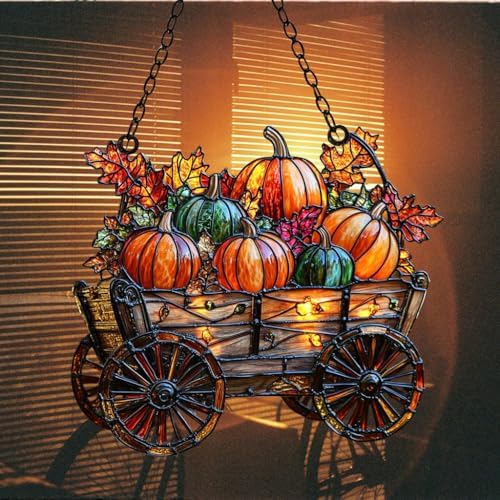 Pumpkin Harvest Autumn Fall Acrylic Suncatcher - Image 7