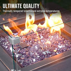 Skyflame 10-Pound Fire Pit Glass for Propane Gas Fireplace Decor - Image 4