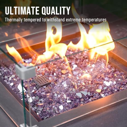 Skyflame 10-Pound Fire Pit Glass for Propane Gas Fireplace Decor - Image 4