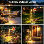 Solar Watering Can with Lights Outdoor Cardinal Garden Decor Gifts - Image 3