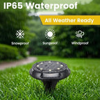 8 Pack Solar Ground Lights Uplight Sidelight 4000K Driveway Lights - Image 6