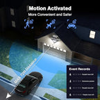 Olafus 65W Smart LED Flood Light Outdoor with Motion Sensor, 6500LM, 2700K-6500K WiFi Security Light Works with Alexa/Google, Motion Detector Lights with App Control, IP65 Floodlight Outside (Black) - Image 5