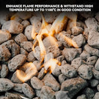 Skyflame 3/4"-1" Natural Volcanic Lava Rocks for Fire Pit Fireplaces - Image 2